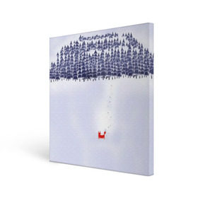 Холст квадратный с принтом Лисичка уходит из леса в Санкт-Петербурге, 100% ПВХ |  | Тематика изображения на принте: fox | деревья | дремучий | елка | ель | зима | лес | лис | лиса | лисенок | природа | рыжая | следы | снег | тайга | уши | хвост