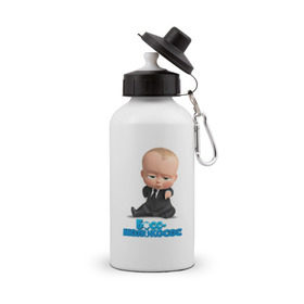 Бутылка спортивная с принтом Boss Baby в Санкт-Петербурге, металл | емкость — 500 мл, в комплекте две пластиковые крышки и карабин для крепления | Тематика изображения на принте: boss baby | босс | мультфильмы