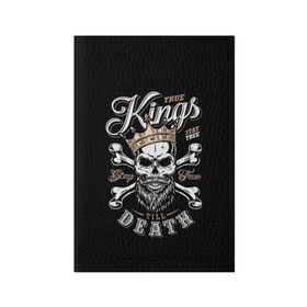 Обложка для паспорта матовая кожа с принтом Kings death в Санкт-Петербурге, натуральная матовая кожа | размер 19,3 х 13,7 см; прозрачные пластиковые крепления | beard | bones | crown | death | halloween | hell | king | kings death | mustache | skull | ад | борода | король | корона | кости | ужас | усы | хэллоуин | череп | эмблема