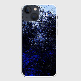 Чехол для iPhone 13 mini с принтом Брызги красок(Cold style) в Санкт-Петербурге,  |  | abstraction | color | paint | spray | tie dye | абстракция | брызги красок | всплеск красок | капли красок | текстуры