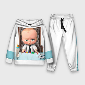 Детский костюм 3D (с толстовкой) с принтом Boss Baby в Санкт-Петербурге,  |  | Тематика изображения на принте: boss baby | босс | молокосос | мультфильмы