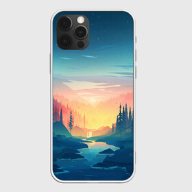 Чехол для iPhone 12 Pro Max с принтом Лес в Санкт-Петербурге, Силикон |  | firewatch | forest | nature | river | tree | trees | деревья | лес | природа | река
