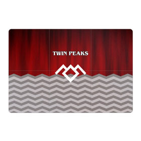 Магнитный плакат 3Х2 с принтом Twin Peaks в Санкт-Петербурге, Полимерный материал с магнитным слоем | 6 деталей размером 9*9 см | twin peaks | арт | лого | полосы | сериал | твин пикс | текстура | фильмы