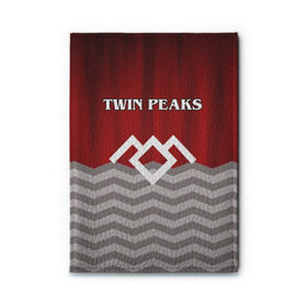 Обложка для автодокументов с принтом Twin Peaks в Санкт-Петербурге, натуральная кожа |  размер 19,9*13 см; внутри 4 больших “конверта” для документов и один маленький отдел — туда идеально встанут права | twin peaks | арт | лого | полосы | сериал | твин пикс | текстура | фильмы