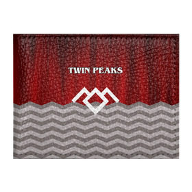 Обложка для студенческого билета с принтом Twin Peaks в Санкт-Петербурге, натуральная кожа | Размер: 11*8 см; Печать на всей внешней стороне | Тематика изображения на принте: twin peaks | арт | лого | полосы | сериал | твин пикс | текстура | фильмы