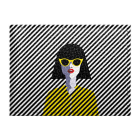 Обложка для студенческого билета с принтом Pop art girl в Санкт-Петербурге, натуральная кожа | Размер: 11*8 см; Печать на всей внешней стороне | Тематика изображения на принте: abstraction | bright | color | fashion | hair | lines | lips | pop art | rack | red | style | yellow | абстракция | губы | желтый | каре | красный | линии | мода | очки | поп арт | прическа | стиль | цвет | яркий