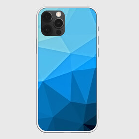 Чехол для iPhone 12 Pro Max с принтом geometric blue в Санкт-Петербурге, Силикон |  | Тематика изображения на принте: abstraction | абстракция | геометрия | грани | линии | полигоны | розовый | сочетания | текстура | треугольники