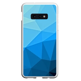 Чехол для Samsung S10E с принтом geometric blue в Санкт-Петербурге, Силикон | Область печати: задняя сторона чехла, без боковых панелей | abstraction | абстракция | геометрия | грани | линии | полигоны | розовый | сочетания | текстура | треугольники