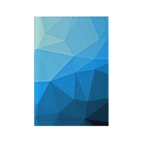 Обложка для паспорта матовая кожа с принтом geometric blue в Санкт-Петербурге, натуральная матовая кожа | размер 19,3 х 13,7 см; прозрачные пластиковые крепления | abstraction | абстракция | геометрия | грани | линии | полигоны | розовый | сочетания | текстура | треугольники