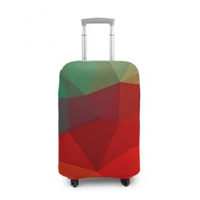 Чехол для чемодана 3D с принтом Abstraction colorise в Санкт-Петербурге, 86% полиэфир, 14% спандекс | двустороннее нанесение принта, прорези для ручек и колес | abstraction | абстракция | геометрия | грани | линии | полигоны | сочетания | текстура | треугольники