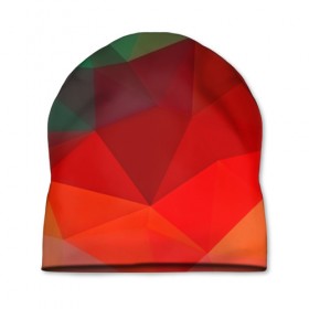 Шапка 3D с принтом Abstraction colorise в Санкт-Петербурге, 100% полиэстер | универсальный размер, печать по всей поверхности изделия | abstraction | абстракция | геометрия | грани | линии | полигоны | сочетания | текстура | треугольники