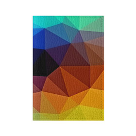 Обложка для паспорта матовая кожа с принтом Цветные стёкла в Санкт-Петербурге, натуральная матовая кожа | размер 19,3 х 13,7 см; прозрачные пластиковые крепления | Тематика изображения на принте: abstraction | абстракция | геометрия | грани | линии | полигоны | розовый | сочетания | текстура | треугольники