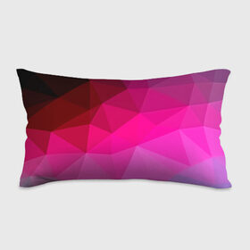 Подушка 3D антистресс с принтом Pink Polygon в Санкт-Петербурге, наволочка — 100% полиэстер, наполнитель — вспененный полистирол | состоит из подушки и наволочки на молнии | Тематика изображения на принте: 