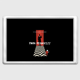 Магнит 45*70 с принтом Twin Peaks в Санкт-Петербурге, Пластик | Размер: 78*52 мм; Размер печати: 70*45 | twin peaks | агент дейл  купер | арт | сериал | твин пикс | фильмы