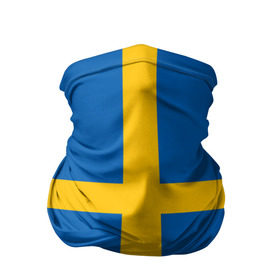 Бандана-труба 3D с принтом Флаг Швеции в Санкт-Петербурге, 100% полиэстер, ткань с особыми свойствами — Activecool | плотность 150‒180 г/м2; хорошо тянется, но сохраняет форму | flag | sverige | sweden | флаг | швеция