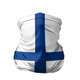 Бандана-труба 3D с принтом Флаг Финляндии в Санкт-Петербурге, 100% полиэстер, ткань с особыми свойствами — Activecool | плотность 150‒180 г/м2; хорошо тянется, но сохраняет форму | finland | flag | suomi | финляндия | флаг
