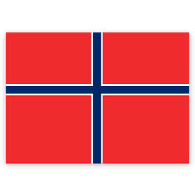 Поздравительная открытка с принтом Флаг Норвегии в Санкт-Петербурге, 100% бумага | плотность бумаги 280 г/м2, матовая, на обратной стороне линовка и место для марки
 | flag | norge | norway | норвегия | флаг