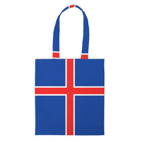 Сумка 3D повседневная с принтом Флаг Исландии в Санкт-Петербурге, 100% полиэстер | Плотность: 200 г/м2; Размер: 34×35 см; Высота лямок: 30 см | flag | iceland | island | исландия | флаг