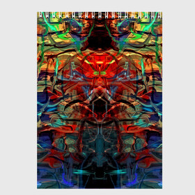 Скетчбук с принтом psychedelic в Санкт-Петербурге, 100% бумага
 | 48 листов, плотность листов — 100 г/м2, плотность картонной обложки — 250 г/м2. Листы скреплены сверху удобной пружинной спиралью | abstraction | color | spray | абстракция | волны | краска | краски | линии | оптические | полосы | разводы | узоры | фрактал | цветные