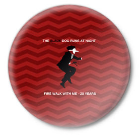 Значок с принтом Twin Peaks в Санкт-Петербурге,  металл | круглая форма, металлическая застежка в виде булавки | twin peaks | арт | сериал | твин пикс | фильмы