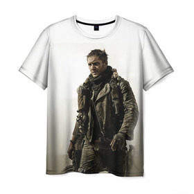 Мужская футболка 3D с принтом Tom Hardy в Санкт-Петербурге, 100% полиэфир | прямой крой, круглый вырез горловины, длина до линии бедер | Тематика изображения на принте: tom hardy | актеры | том харди