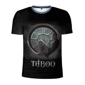 Мужская футболка 3D спортивная с принтом Taboo в Санкт-Петербурге, 100% полиэстер с улучшенными характеристиками | приталенный силуэт, круглая горловина, широкие плечи, сужается к линии бедра | taboo | tom hardy | сериалы | табу | том харди
