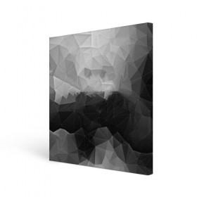 Холст квадратный с принтом Polygon gray в Санкт-Петербурге, 100% ПВХ |  | abstraction | polygon | абстракция | грань | краски | кубик | кубики | линии | мозаика | ребро | текстура | узор