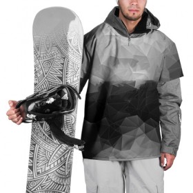 Накидка на куртку 3D с принтом Polygon gray в Санкт-Петербурге, 100% полиэстер |  | Тематика изображения на принте: abstraction | polygon | абстракция | грань | краски | кубик | кубики | линии | мозаика | ребро | текстура | узор