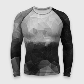 Мужской рашгард 3D с принтом Polygon gray в Санкт-Петербурге,  |  | Тематика изображения на принте: abstraction | polygon | абстракция | грань | краски | кубик | кубики | линии | мозаика | ребро | текстура | узор