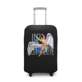 Чехол для чемодана 3D с принтом Led Zeppelin Angel в Санкт-Петербурге, 86% полиэфир, 14% спандекс | двустороннее нанесение принта, прорези для ручек и колес | рок