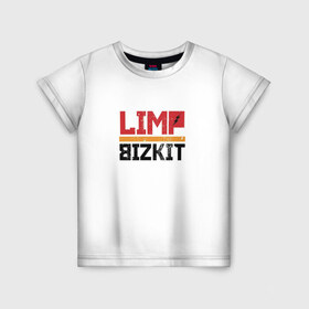Детская футболка 3D с принтом Limp Bizkit Logo в Санкт-Петербурге, 100% гипоаллергенный полиэфир | прямой крой, круглый вырез горловины, длина до линии бедер, чуть спущенное плечо, ткань немного тянется | 