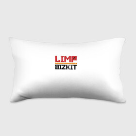 Подушка 3D антистресс с принтом Limp Bizkit Logo в Санкт-Петербурге, наволочка — 100% полиэстер, наполнитель — вспененный полистирол | состоит из подушки и наволочки на молнии | 