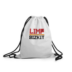 Рюкзак-мешок 3D с принтом Limp Bizkit Logo в Санкт-Петербурге, 100% полиэстер | плотность ткани — 200 г/м2, размер — 35 х 45 см; лямки — толстые шнурки, застежка на шнуровке, без карманов и подкладки | 