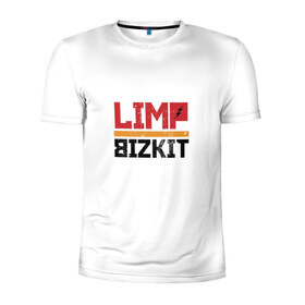 Мужская футболка 3D спортивная с принтом Limp Bizkit Logo в Санкт-Петербурге, 100% полиэстер с улучшенными характеристиками | приталенный силуэт, круглая горловина, широкие плечи, сужается к линии бедра | 