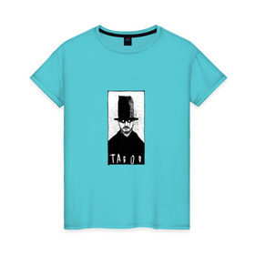 Женская футболка хлопок с принтом Taboo в Санкт-Петербурге, 100% хлопок | прямой крой, круглый вырез горловины, длина до линии бедер, слегка спущенное плечо | Тематика изображения на принте: taboo | tom hardy | сериалы | табу | том харди
