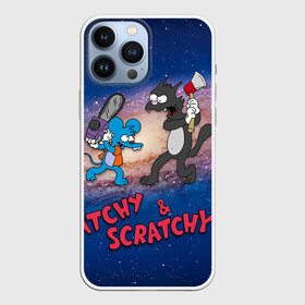 Чехол для iPhone 13 Pro Max с принтом Itchy  Scratchy space в Санкт-Петербурге,  |  | Тематика изображения на принте: simpsons | the itchy  scratchy | симпсоны | щекотка и царапка