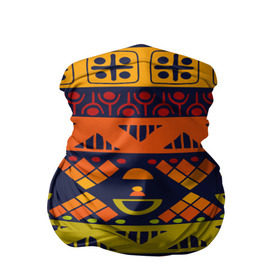 Бандана-труба 3D с принтом Африканские символы в Санкт-Петербурге, 100% полиэстер, ткань с особыми свойствами — Activecool | плотность 150‒180 г/м2; хорошо тянется, но сохраняет форму | africa | pattern | африка | африканские мотивы | народы африки | национальная одежда | переплетение нитей | ткани | узор | этнический узор