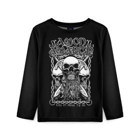 Детский лонгслив 3D с принтом Amon Amarth #3 в Санкт-Петербурге, 100% полиэстер | длинные рукава, круглый вырез горловины, полуприлегающий силуэт
 | amart | amarth | amon | death | hegg | johan | metal | music | viking | амарз | амарс | амарт | амон | викинг | дет | дэт | йохан | метал | металл | хег | хегг