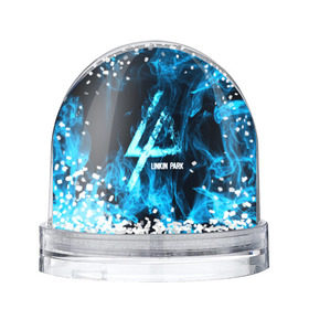 Водяной шар с принтом Linkin Park синий дым в Санкт-Петербурге, Пластик | Изображение внутри шара печатается на глянцевой фотобумаге с двух сторон | альтернативный рок | линкин парк