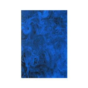 Обложка для паспорта матовая кожа с принтом Синий дым в Санкт-Петербурге, натуральная матовая кожа | размер 19,3 х 13,7 см; прозрачные пластиковые крепления | fire | flame | in fire | smoke | в огне | дым | огненный | огонь | текстуры