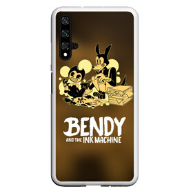 Чехол для Honor 20 с принтом Bendy and the ink machine (3D) в Санкт-Петербурге, Силикон | Область печати: задняя сторона чехла, без боковых панелей | Тематика изображения на принте: bendy | horror | ink | machine