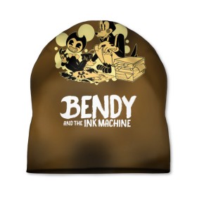 Шапка 3D с принтом Bendy and the ink machine в Санкт-Петербурге, 100% полиэстер | универсальный размер, печать по всей поверхности изделия | bendy | horror | ink | machine