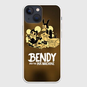 Чехол для iPhone 13 mini с принтом Bendy and the ink machine (3D) в Санкт-Петербурге,  |  | Тематика изображения на принте: bendy | horror | ink | machine