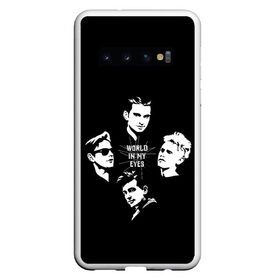 Чехол для Samsung Galaxy S10 с принтом Depeche mode(world in my eyes) в Санкт-Петербурге, Силикон | Область печати: задняя сторона чехла, без боковых панелей | depeche mode | music | альтернатива | музыка | рок