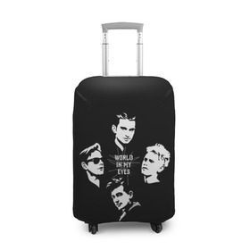 Чехол для чемодана 3D с принтом Depeche mode(world in my eyes) в Санкт-Петербурге, 86% полиэфир, 14% спандекс | двустороннее нанесение принта, прорези для ручек и колес | depeche mode | music | альтернатива | музыка | рок