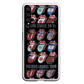 Чехол для Honor 20 с принтом The Rolling Stones в Санкт-Петербурге, Силикон | Область печати: задняя сторона чехла, без боковых панелей | англия | аргентина | блюз рок | канада | мик джаггер | музыка | песни | психоделический рок | ритм н блюз | рок | рок н ролл | ролинг | рот | стоун | стоунз | сша | флаг | язык | япония