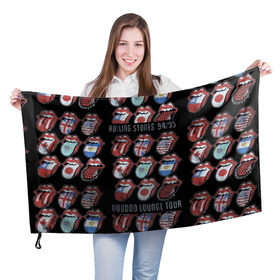 Флаг 3D с принтом The Rolling Stones в Санкт-Петербурге, 100% полиэстер | плотность ткани — 95 г/м2, размер — 67 х 109 см. Принт наносится с одной стороны | англия | аргентина | блюз рок | канада | мик джаггер | музыка | песни | психоделический рок | ритм н блюз | рок | рок н ролл | ролинг | рот | стоун | стоунз | сша | флаг | язык | япония