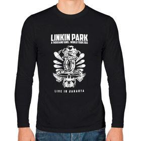 Мужской лонгслив хлопок с принтом Linkin Park две эмблемы в Санкт-Петербурге, 100% хлопок |  | 