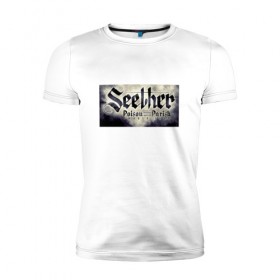 Мужская футболка премиум с принтом SEETHER в Санкт-Петербурге, 92% хлопок, 8% лайкра | приталенный силуэт, круглый вырез ворота, длина до линии бедра, короткий рукав | saron gas | seether