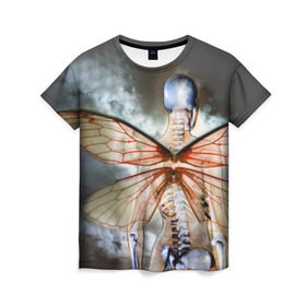 Женская футболка 3D с принтом Seether в Санкт-Петербурге, 100% полиэфир ( синтетическое хлопкоподобное полотно) | прямой крой, круглый вырез горловины, длина до линии бедер | saron gas | seether